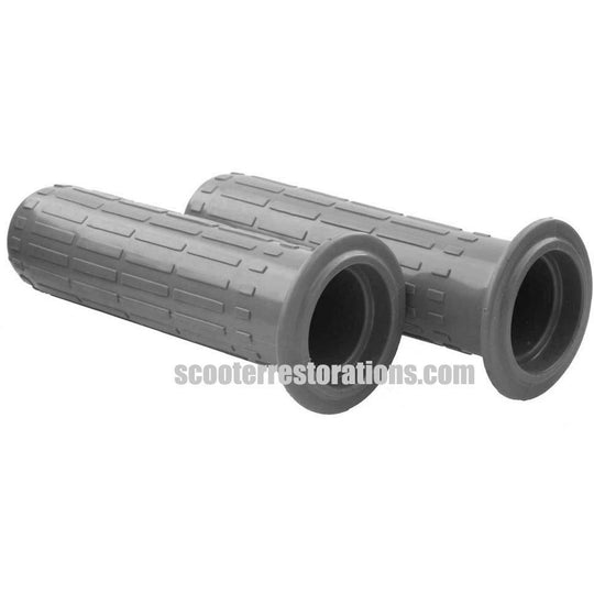 Series 1 & 2 Grey Handlebar Grips (Italian) a pair (Casa Lambretta L 51)