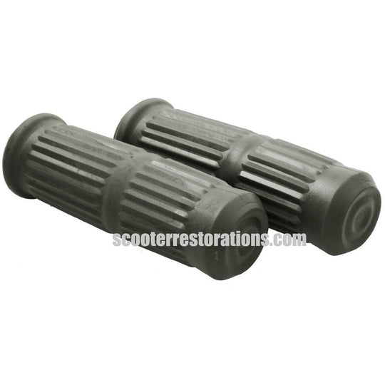 Series 3 Grey Handlebar Grips (Italian) a pair (Casa Lambretta L 52)