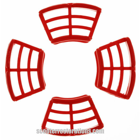 Disc Brake Windows (Set of 4) in Red