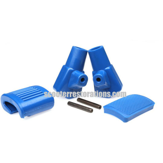 Blue Rubber Set (Brake Pedal, Kickstart, Stand Feet) Casa Lambretta A 162