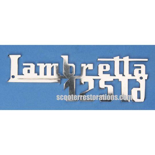 125 LD MK III Chrome Legshield Badge (Casa Lambretta C 154)