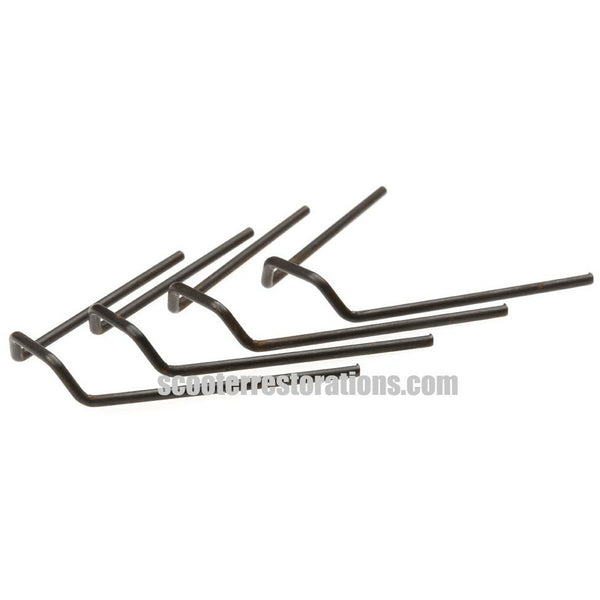 Model A/B/C/D/E/F Headlight Rim Clips (Set of 4) Casa Lambretta E 4 ...