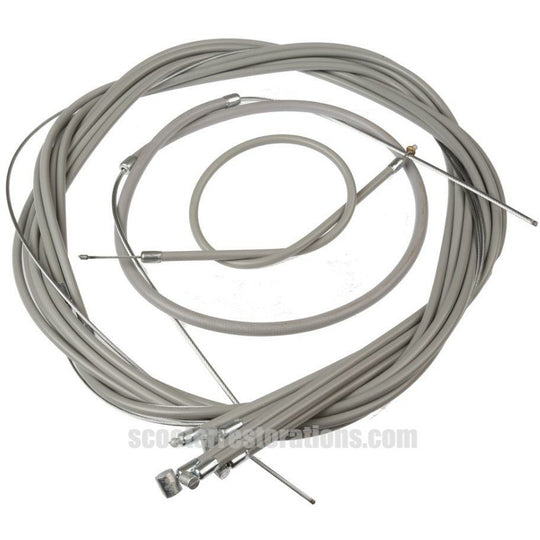 J-Range Cable Set in Grey (Casa Lambretta L 124)