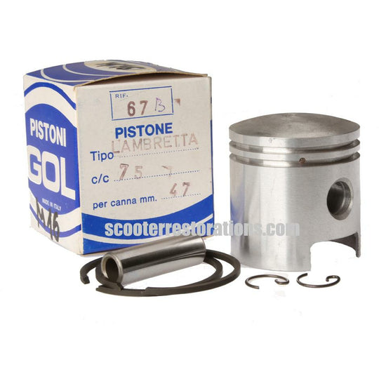 Vega 75 Piston Assembly 46.6 mm (Casa Lambretta M 16/2) GOL