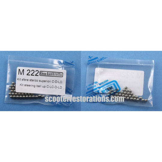 D/LD MK I Upper Steering Ball Bearing Kit (Set of 36) Casa Lambretta M 222