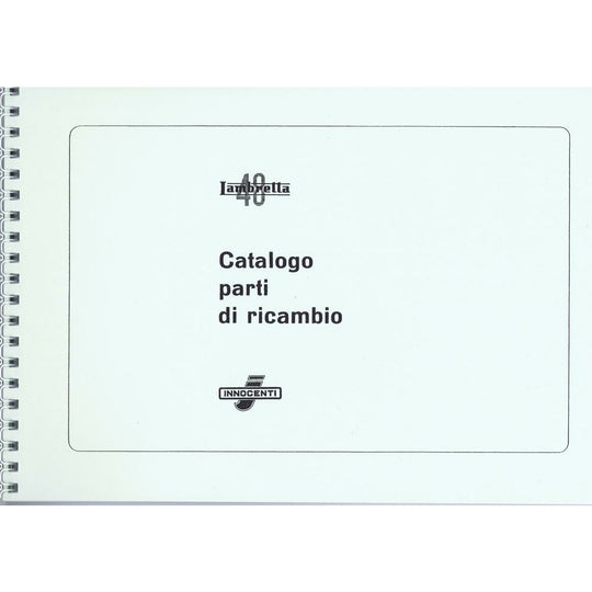 Lambretta 48 Moped Spare Parts Catalogue (re-printed) Italian Text (Casa Lambretta P 75)