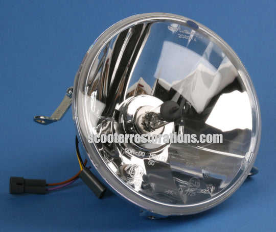 Vespa Headlight Unit & Bulb Holder (PX125E PX200E DISC 1998 ON)